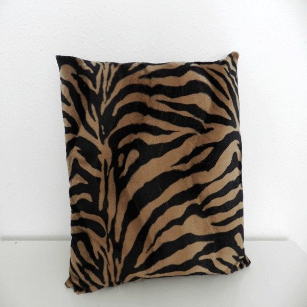 housse de coussin 40*40 zebre marron HC02