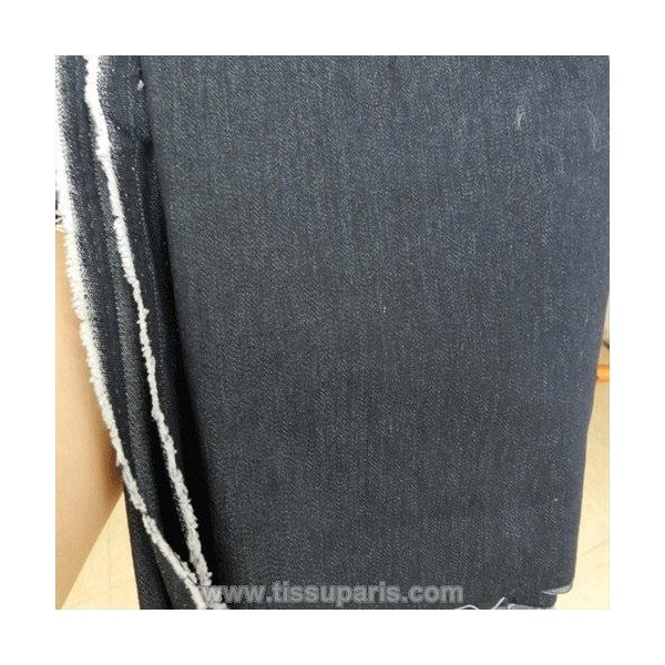 Tissu jean uni bleu TJ01