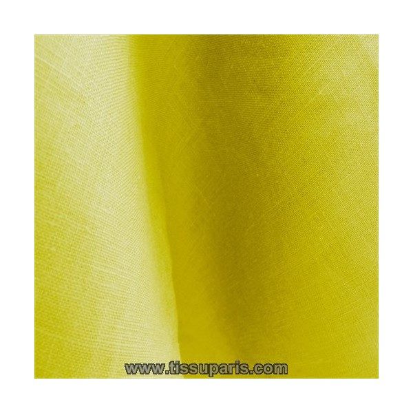 Tissu lin jaune LIN14