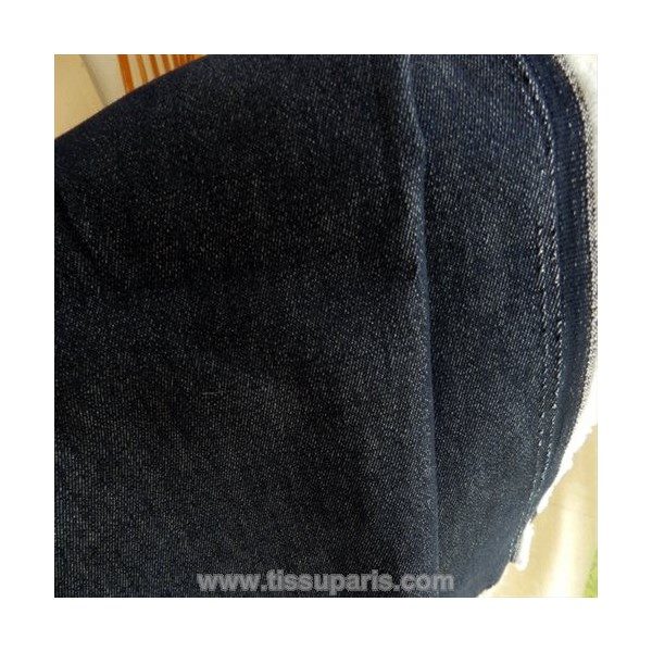 Tissu jean uni noir TJ03