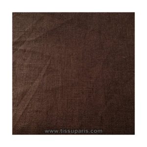 Tissu lin marron LIN15