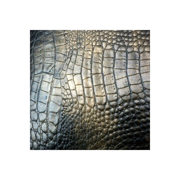Simili cuir croco bronze epais SIM01