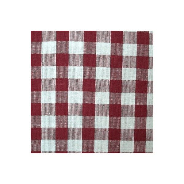 Tissu Vichy rouge moyens VCM01