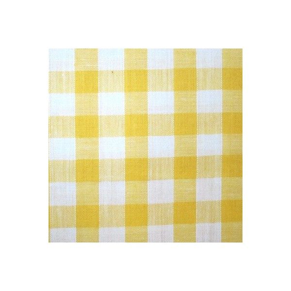 Tissu Vichy jaune moyens VCM05