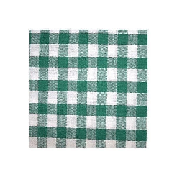 Tissu Vichy vert moyens VCM03