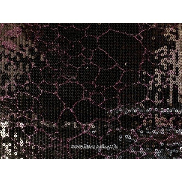 Jersey Pailleté 901789-3 noir violet