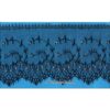Orna Dentelle de Calais 12 cm rebrodé CRISTAL noir