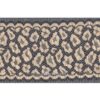 Dentelle de Calais 14 cm léopard beige