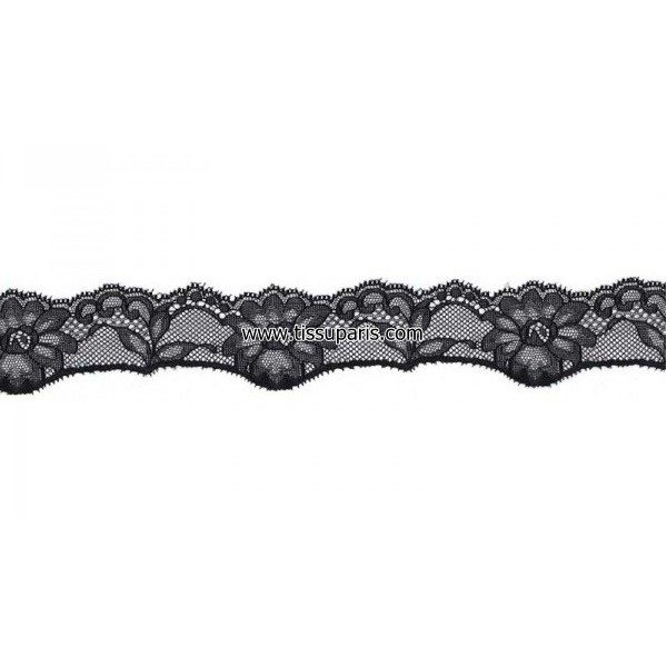 Dentelle de Calais Malys 5 cm NOIR