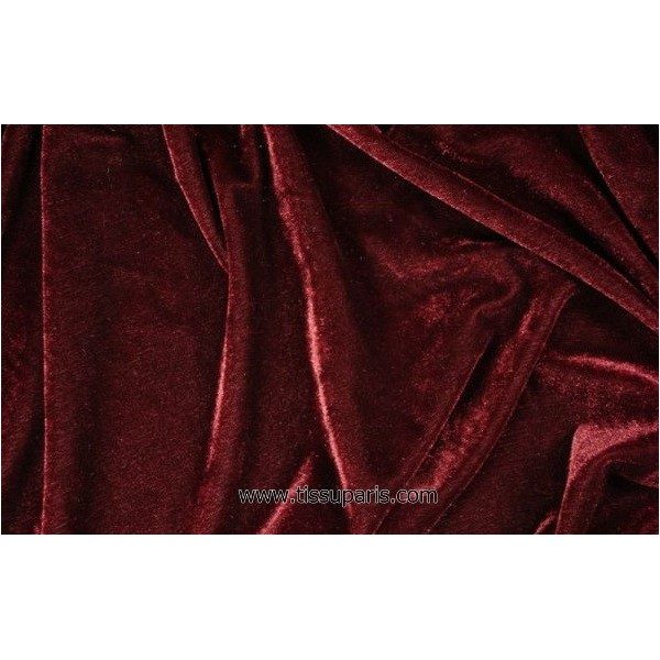 Velours stretch bordeaux 1719-5