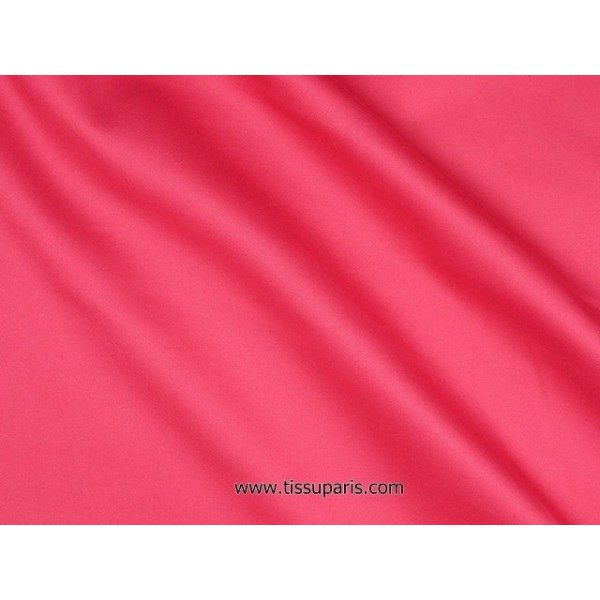 Satin de coton stretch rose vif 501537 -076