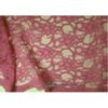 Dentelle fleurs bords arqués vieux rose 900920-17 134cm