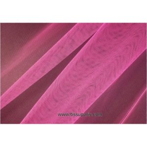 Tulle doux nylon rose vif 150cm 5433-18