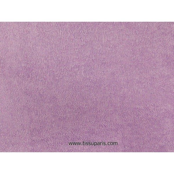 Tissu éponge lilas uni 150cm 1437-21