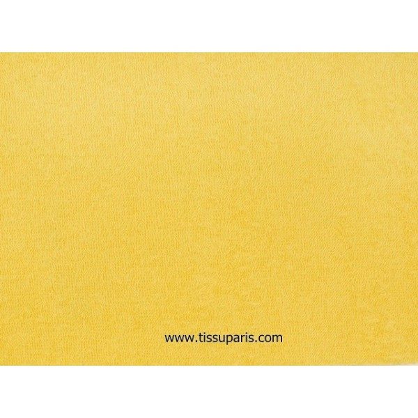 Tissu éponge jaune uni 150cm 1437-22
