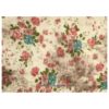 tissu coton fleurs écru-multicolore 145cm 501746-1