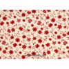Coton imprimé fleurs blanc-rouge 140cm 501809-5 Coton imprimé fleurs blanc-rouge 140cm 501809-5