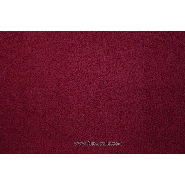 Tissu éponge uni bordeaux 150cm 1437-8