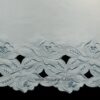 Dentelle satin broderie florale bleu clair 260mm NZ-00250