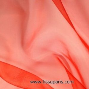 Organza de nylon rouge carmin env. 145cm 7310-25