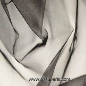 Organza de nylon noir env. 145cm