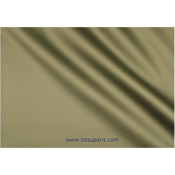 Satin de coton stretch beige-gris 501537-23