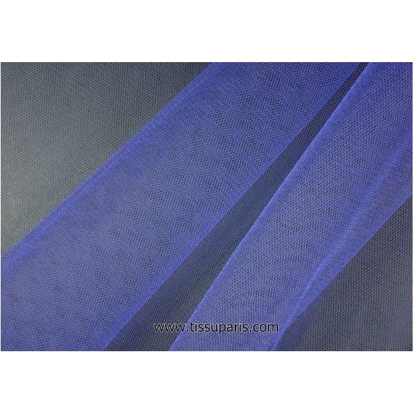 Tissu tulle doux nylon bleu 150cm