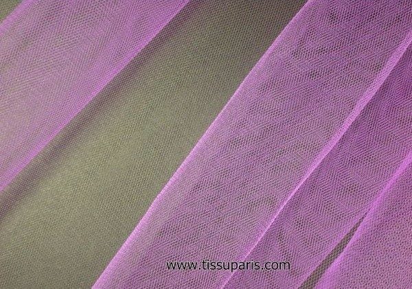 Tissu tulle doux nylon violet 150cm