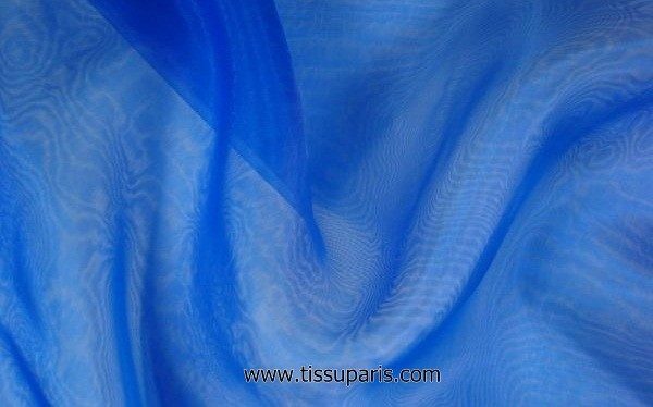Organza de nylon bleu env. 145cm 7310-6