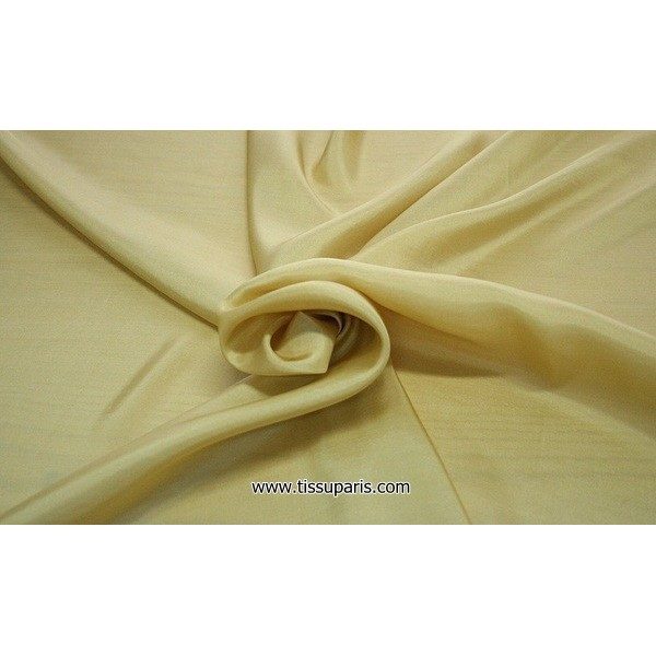 Taffetas beige 402070 ( 100% Soie )