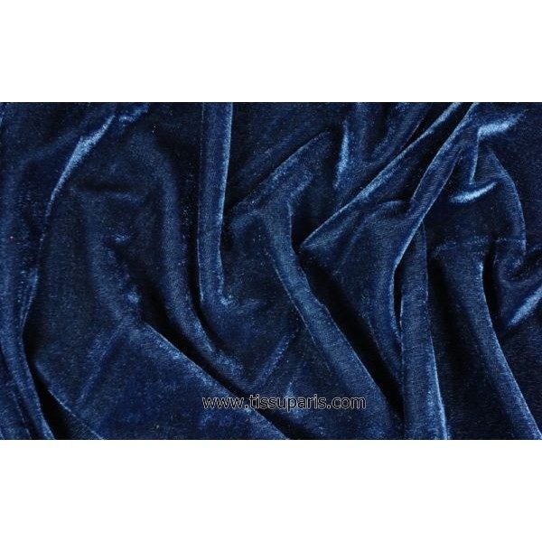 Velours stretch bleu marine 1719-2