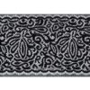 Dentelle de Calais Cygne18 cm fil lurex noir