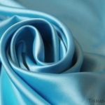 Satin Duchesse Bleu Turquoise