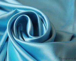 Satin Duchesse Bleu Turquoise