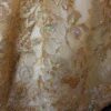 Dentelle brodé et perlée or