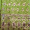 Tissu indien Brodé Vert